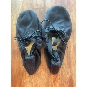 Sansha Black Canvas Split Sole Ballet Slippers Dance Shoes youth medium